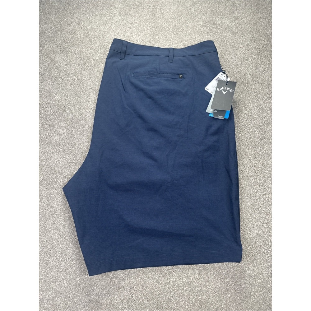 Callaway Shorts Men's 52B Golf Deep Navy Blue Opti-Dri Stretch UPF 50 Preppy New